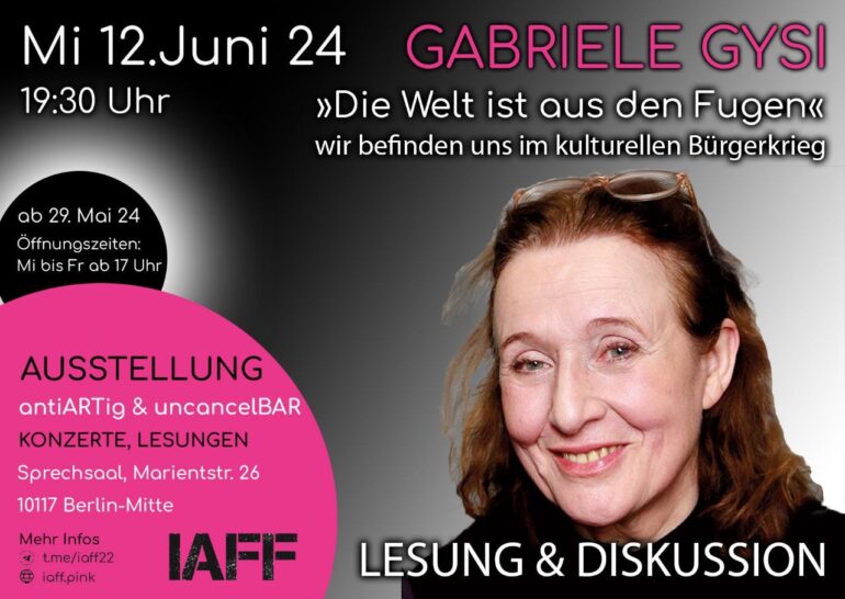 Gabriele Gysi – Die Welt ist aus den Fugen