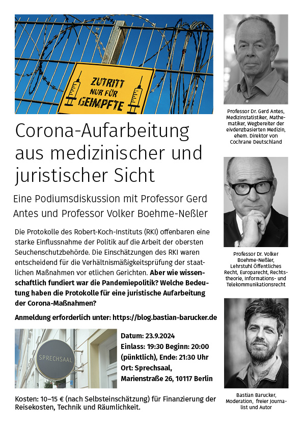 Corona-Aufarbeitung aus medizinischer und juristischer Sicht